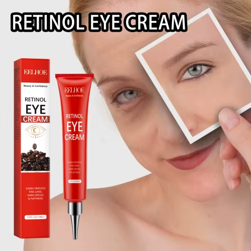 EELHOE – كريم عين خفيف بالريتينول والببتيد لتغذية المنطقة وتقليل مظهر الخطوط الدقيقة والهالات – 30 مل