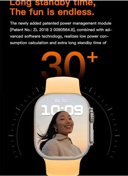 ساعة T800 Ultra الذكية - مراقب صحي متقدم وتتبع لياقة 49 ملم مع بلوتوث